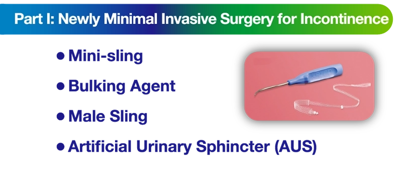 Part I: Newly Minimal Invasive Surgery for Incontinence